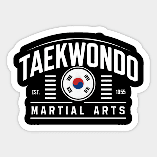 Taekwondo Established 1955 Tae Kwon Do Martial Arts Fighter Sticker